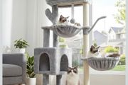 Cat Tree, 100cm Tower with All-Sisal Wrapped Scratching Post