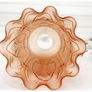 Antique Art Nouveau Pink Frosted Glass Lamp Shade: Replacement Lighting Image 4