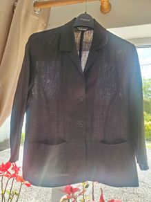 Linen Black Blazer