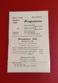 Feis Ceoil Programme 1948