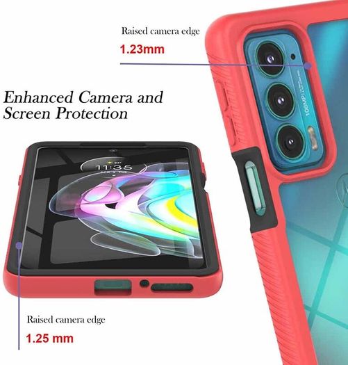 GOGME Case for Motorola Edge 20, [Built-in Screen Protector]. New. Free Postage!
