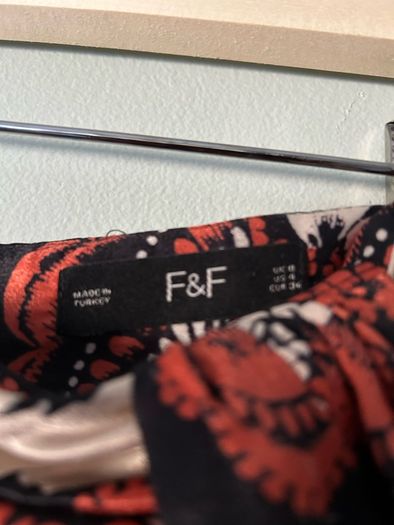 F&F satin paisley maxi skirt