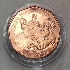 Austria 5 Euro Copper Uncirculated Coin 2017 - Waltzing in the New Year - New Year Coins