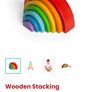 Wooden stacking rainbow Image 4