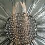 1970s Glass serving plate, Daisy, glass platter, Frank Thower Image 2