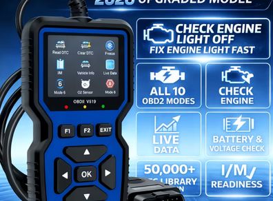 OBD2 Professional 2026 Reader - Ideal for NCT