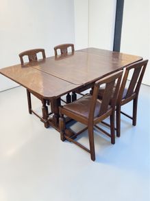 Vintage Table and Chairs X 4 - Extending