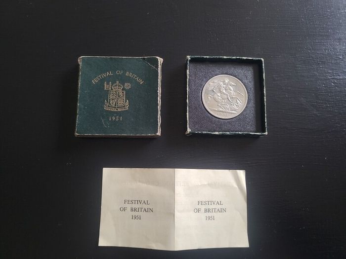 1951 Festival of Britain coin - Green Box