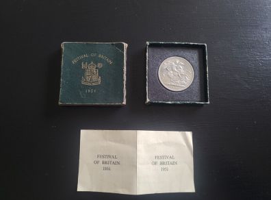 1951 Festival of Britain coin - Green Box