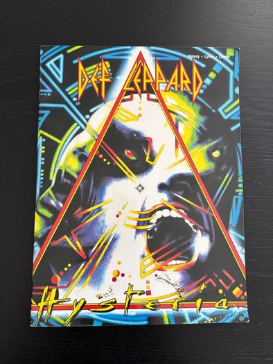 Def Leppard Hysteria music sheet book 1988