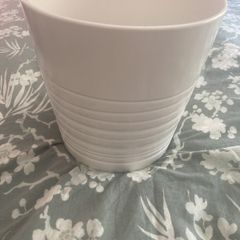white plant pot