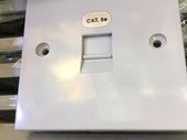 Cat 5e Single RJ45 Outlets White