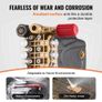 Pressure Washer Pump, 25.4 mm(1") Shaft Horizontal Triplex Plunger, 276 bar(4000 PSI), 15 L/min(4.0GPM), Replacement Power Washer Pumps Kit with 5 Nozzles, Compatible with Simpson MorFlex 40224, 40225, 40226, Santoprene Image 4