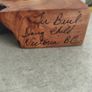 Unique redwood burl hand-crafted clock Wall or Mantel Clock Image 5
