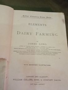 Elements Of Dairy Farming By James Long