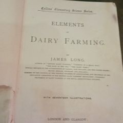 Elements Of Dairy Farming By James Long