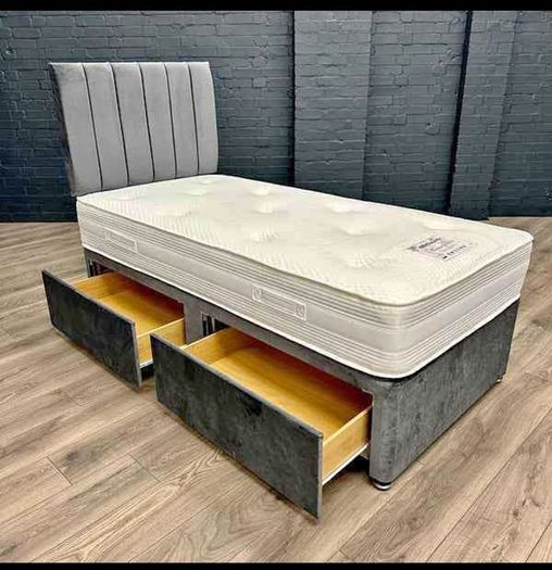 New Double, King And Superking Sizes Divan Beds Instock. Multiple Headboard Designs And Drawers Storage Available