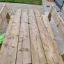 Outdoor Rustic Table with 2 benches Image 5
