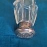 Vintage x large  1950s Silver Crystal Salt Cellar Image 4
