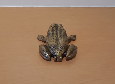 Antique solid brass frog, ashtray or earring holder