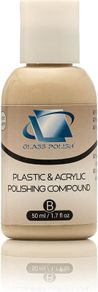 Glass Polish 14017 Plastic & Acrylic Polishing Compound for Professional High-Gloss Micro Finishes - 50ml
