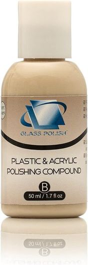 Glass Polish 14017 Plastic & Acrylic Polishing Compound for Professional High-Gloss Micro Finishes - 50ml