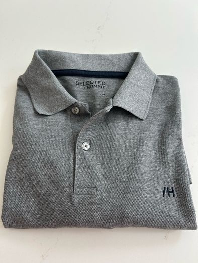 Selected grey t shirt size L