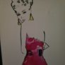 Lady in Pink Dress Print Image 6