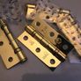 Brass hinges for doors or cabinets x4 Image 5