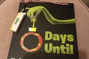 Disney Grinch christmas countdiwn &amp;Chalk board