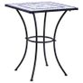 3 Piece Mosaic Bistro Set Ceramic Tile Blue and White Image 3