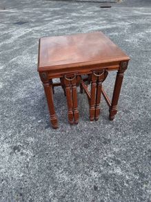 A beautiful and very unusual nest of tables