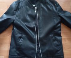 Bikers style jacket with fleece lining AAA