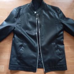Bikers style jacket with fleece lining AAA
