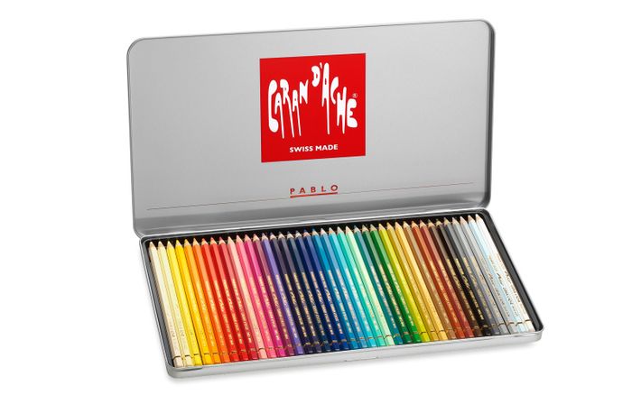 Caran dAche Pablo Colour Pencils (40 in a Metal Box)