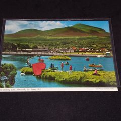 Northern Ireland Postcard : The Boating Lake , Newcastle , Co. Down