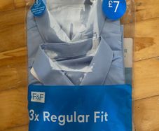 school shirts light blue 7-8 new