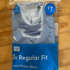 school shirts light blue 7-8 new
