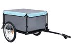 Bike Cargo Trailer Black and Blue 65 kg