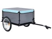 Bike Cargo Trailer Black and Blue 65 kg