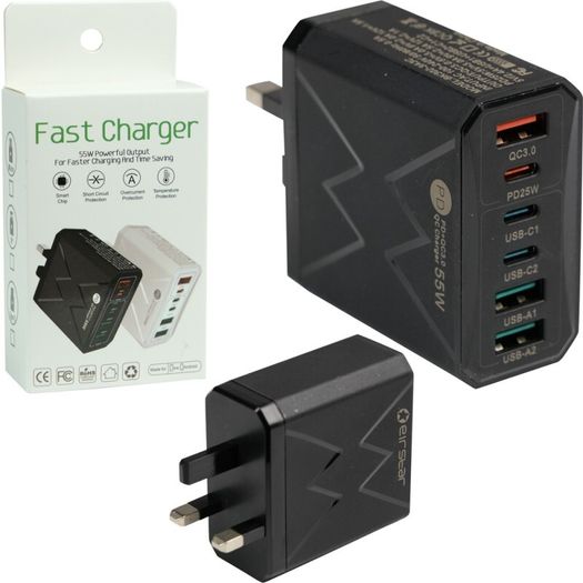 55W 6 Port Charger
