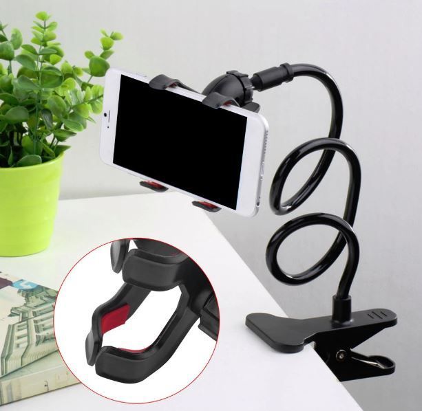 Universal Mobile Phone Stand Stents Holder Bed Desk Table Clip Gooseneck Bracket
