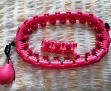 Adjustable weighted hula hoop