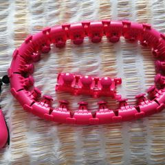 Adjustable weighted hula hoop