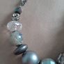 Accesorise Grey Beaded Necklace Image 4