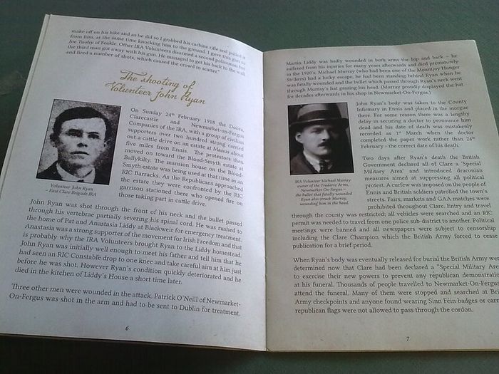 Volunteer John Ryan East Clare Brigade IRA Souvenir booklet