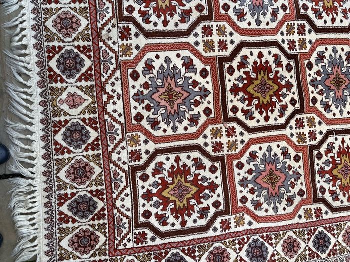 Vintage Moroccan Hand Knotted wool rug