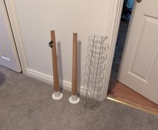 IKEA Bamboo Legs and Cable management