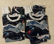 Leigh Tucker Willow matching family Christmas pyjamas x2