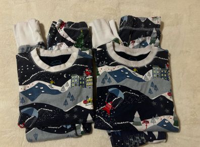 Leigh Tucker Willow matching family Christmas pyjamas x2